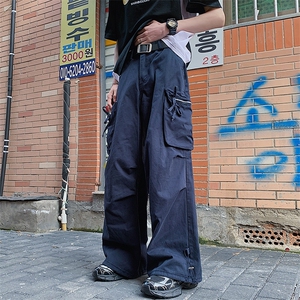 2024春季新款高街复古宽松休闲裤美式潮牌工装裤男现货 K7706-P63图片
