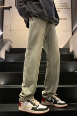 现货S-5XL加肥加大码黄泥色直筒牛仔裤男310A-2BK205P50控78，男装牛仔裤，星座310A-2