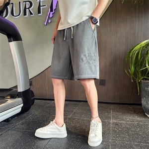B340 DK2533 p5878   社会小伙风店主风五分裤短裤夏季薄款图片