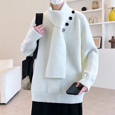 长袖毛衣潮简约时尚气质原宿日系百搭新款文艺潮流慵懒MY202P62，男装针织衫/毛衣，星座1013-5