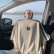 潮流男士三条杠印花织带短袖T恤TX888-P38，男装T恤，星座222-2（原202-8）