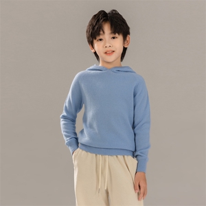新款儿童秋冬保暖羊毛衫 连帽设计 舒适柔软 百搭时尚图片
