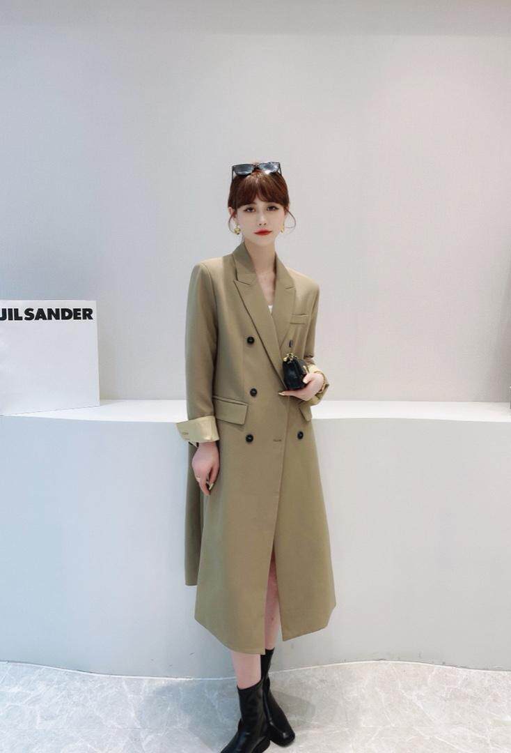 现货/韩系长款西装外套档口主推，女装西装，HEMAIXI 和麥熙