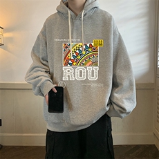 8XL连帽卫衣男大码胖子帽衫大号运动服WY2370-P35，男装卫衣，电商A040