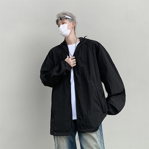 男冰丝防晒服夏季宽松透气防晒衣户外休闲薄外套F09317-P45图片