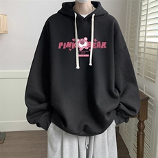 连帽卫衣男大码运动服帽衫外套WY2329-P35加绒款-P40，男装卫衣，电商A040
