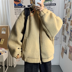 1羊羔毛棉衣外套男宽松加棉加厚ins大码情侣棉服7956P105控138，男装棉衣，星座226-2
