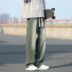 麻绳复古牛仔裤男直筒B342-NK7001-P50控68，男装牛仔裤，电商B342