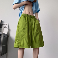 夏季冰丝速干短裤男士潮流大口袋休闲五分裤宽松大码裤子特P21，男装牛仔裤，电商C306-1