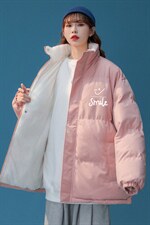 ！大货2023冬季中性风立领棉衣笑脸潮流棉服外套MY108特P78，男装棉衣，电商B220