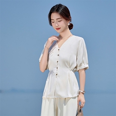 小馨家/原地显瘦夏季时尚气质系带裤减龄休闲，女装衬衫，火爆靓佳人