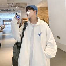 Y8887P43港风外景2024秋季立领开衫百搭休闲宽松外套卫衣潮，男装卫衣，电商A026-1