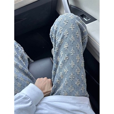 【有货】KZT63CC-特P45提花满印牛仔裤子男女同款裤子，男装牛仔裤，星座1007（原301D）