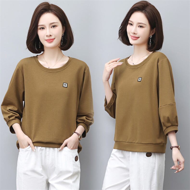 (新款)夏装大货到店100%纯棉T恤短袖女中老年妈妈装三年不下架，女装T恤，璐依舞