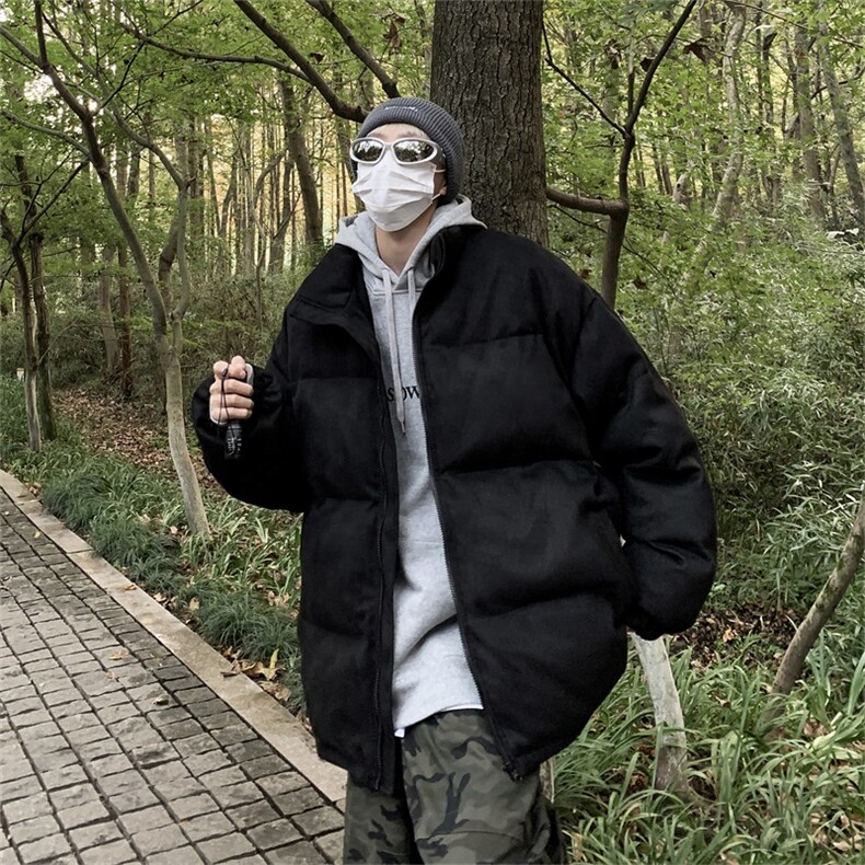 电商DSA028-KBMYC冬季新款麂皮绒立领棉衣男,男装棉衣,电商A028