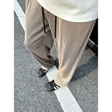 A178XK458新款夏季薄款男直筒长裤冰丝休闲宽松垂感阔腿卫裤，男装休闲裤，电商A178