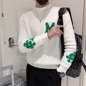 半高领毛衣男潮牌韩版痞帅线衣秋季休闲内搭打底针织衫S579/P64图片