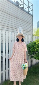 纯苎连衣裙小衫裤子裙子衬衣 时尚风 风淑女风休闲风,女装连衣裙,川哲