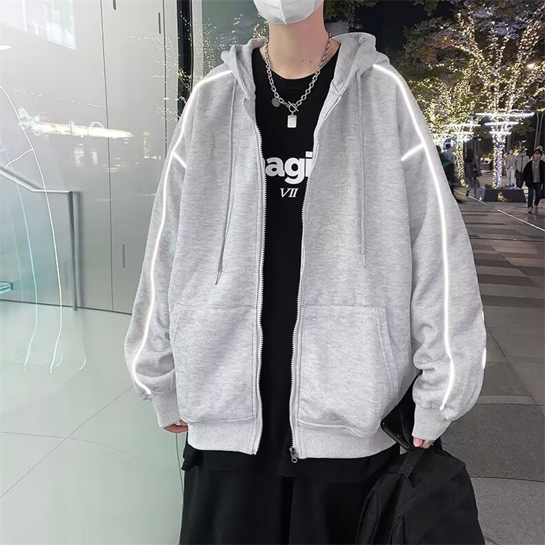 连帽长袖卫衣男士春秋款百搭潮流开衫长袖青少年运动外套WY57P45,男装卫衣,星座410-2