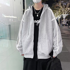 连帽长袖卫衣男士春秋款百搭潮流开衫长袖青少年运动外套WY57P45，男装卫衣，星座410-2