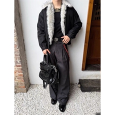一件过冬1500G环保狼毛三防面料狼王短宽座山雕棉服JM006-P128，男装棉衣，星座910A