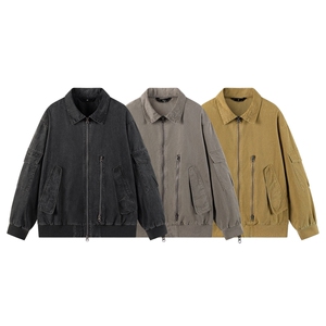 秋季新款现货翻领夹克男纯棉上衣外套DSA157B-JK7944-特P95,儿童服装搭配装饰品图片