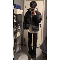 纯黑色弹力牛仔裤秋冬款cleanfit显瘦微喇裤子CHNZK01-P53加绒58，男装牛仔裤，星座1007（原301D）