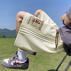 已注册直播抖音得物品质运动男中裤五分休闲短裤K385P35控48，男装牛仔裤，电商C408(原B339-1)