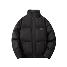 白底图抖音得物港风PU软皮棉服刺绣logo棉衣休闲男G1103P128，男装棉衣，电商A339
