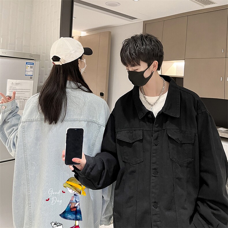 牛仔夹克男大码牛仔外套男茄克NJ77415-P60,男装夹克,电商A040