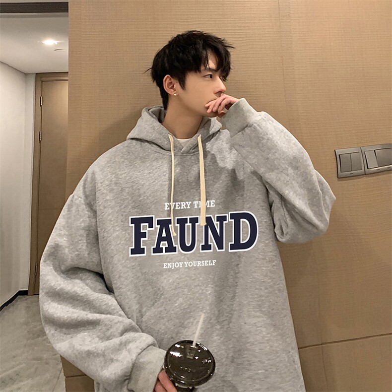纯棉连帽卫衣男大码运动帽衫宽松薄WY2295-P35,男装卫衣,电商A040