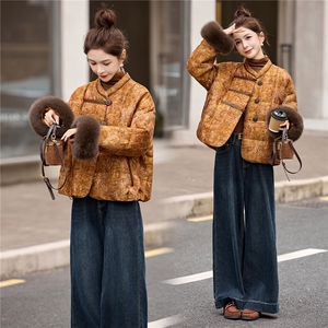 新中式羽绒服女2025冬季新款巨好看的高端洋气狐狸毛保暖外套图片