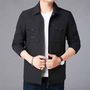 ASD81256春季新款2023年男士休闲长袖翻领夹克商务外套图片