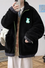 冬款加绒加厚棉衣外套港风潮羊羔绒休闲棉服男士8843-P110控价138，男装棉衣，电商A441-1