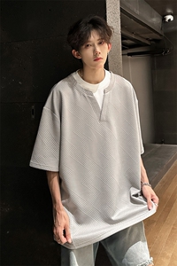纯色男高潮男T恤百搭  A071-T33-P38图片