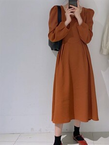 收腰连衣裙,女装连衣裙,驿谷