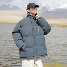 现货抖音得物可供视频三防加厚羽绒连帽棉衣外套面包棉服85553，男装棉衣，电商A486