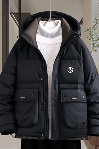2025秋冬新款高品质标50白鸭绒羽绒服男士保暖外套图片