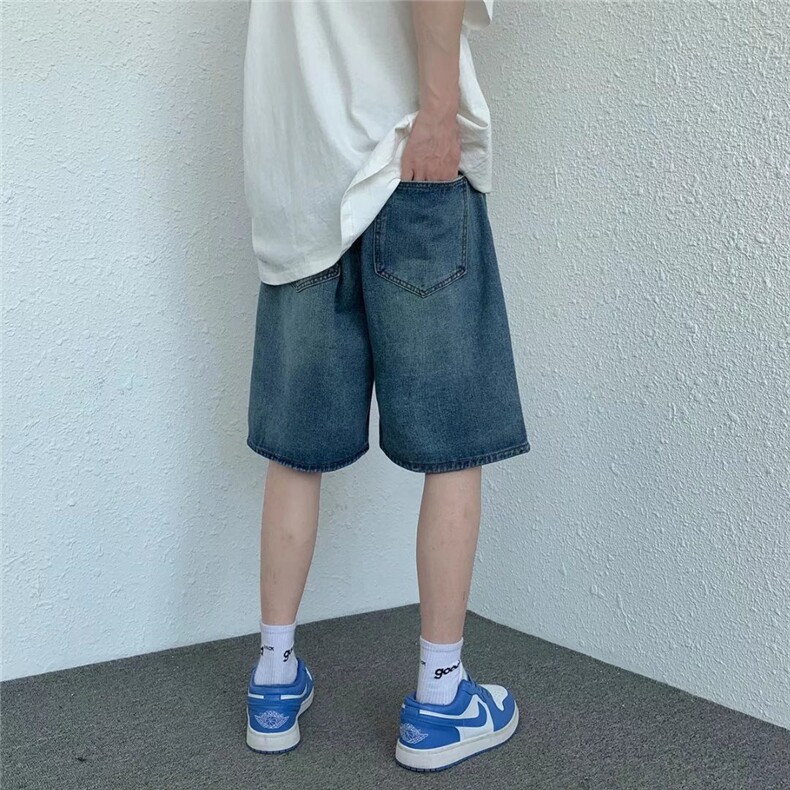 潮流春季牛仔裤男牛仔短裤N81P35,男装牛仔裤,星座1116-2