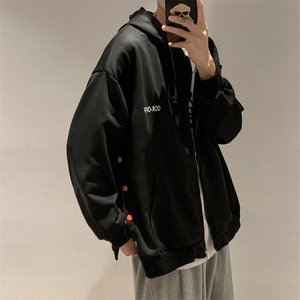 学院风运动夹克外套港风ins潮流休闲开衫连帽卫衣男 W7097-P36图片