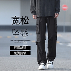 工装裤男款秋季户外百搭有型多口袋休闲舒适长裤男K211-特批-38，男装工装外套，星座718-1