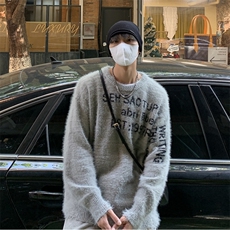 B390P50秋冬男装毛衣时尚休闲宽松打底衫鹿毛绒，男装针织衫/毛衣，星座512-6