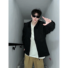 现货3000件2026春季新款水洗帆布翻领底特律夹克男外套JK570P75，男装夹克，星座301D-2(原星座1004-1）