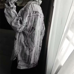 慵懒港风花衬衫男潮流垂感宽松情侣装长袖衬衣 C331图片