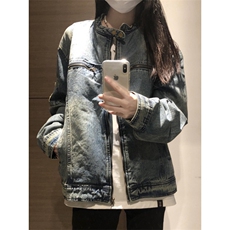 【有货】美式复古水洗蓝色牛仔外套男春秋短款夹克W353LL-特P75，男装夹克，星座1007（原301D）