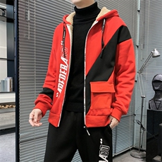 卫衣男运动套装秋冬2022宽松开衫连帽休闲加绒加厚TZ832-P95，男装休闲套装，星座210-3
