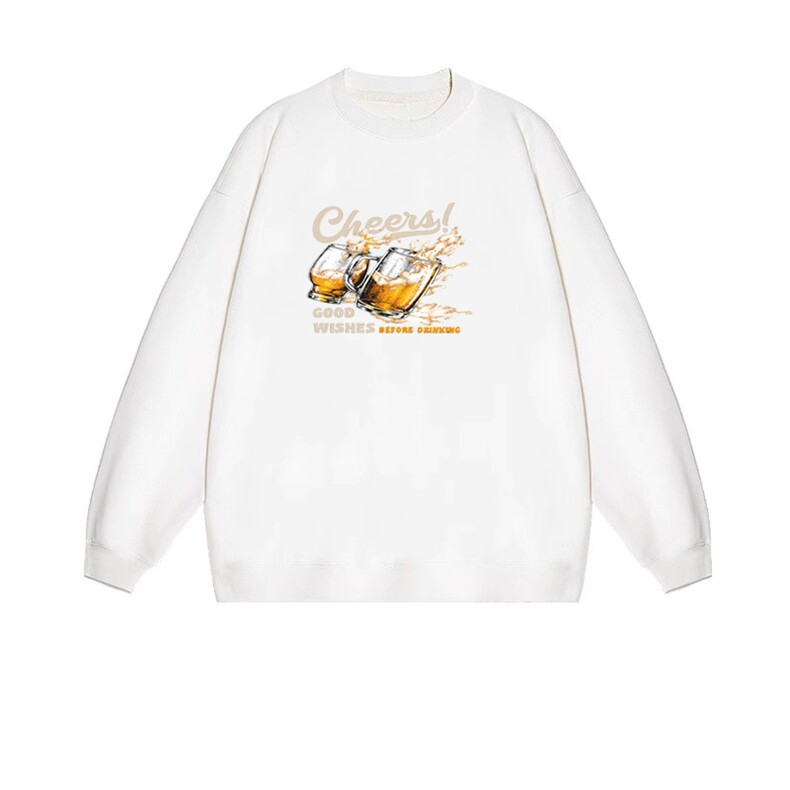 2025年秋季套头套头长袖啤酒，女装卫衣/绒衫，花可