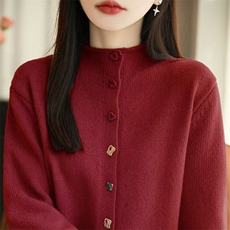 2026新款秋冬季加厚女士毛衣针织衫女打底衫，女装针织衫/毛衣，暖姿羊绒