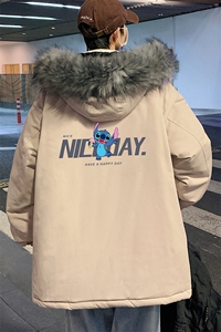 MM48173-P130 冬季大毛领棉衣男士大码加厚棉袄男棉服图片