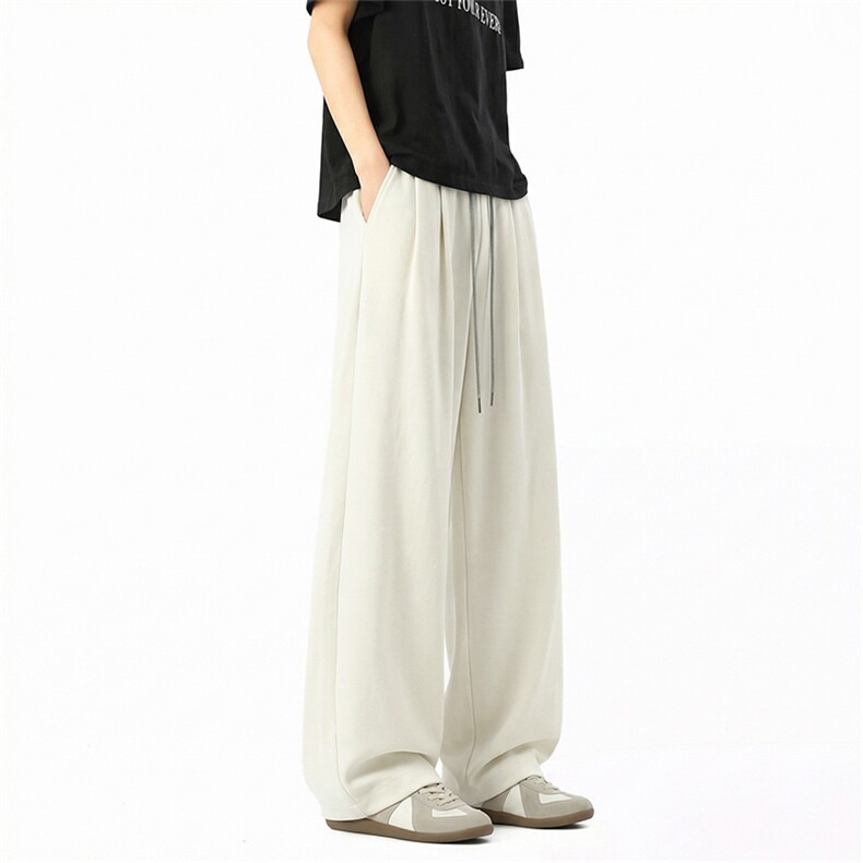 夏季休闲裤运动裤子打褶宽松山本裤阔腿直筒裤X62186-TP2549，女装休闲裤，电商A102